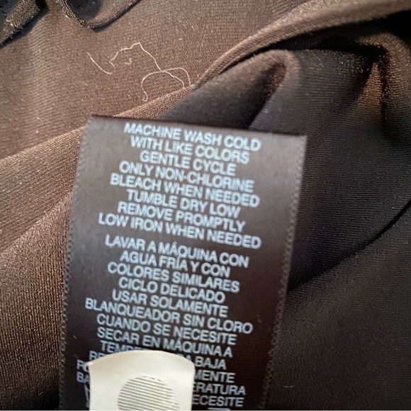 Norma Kamali Tie Waist Little Black Dress Size Medium Cocktail Revolve Jersey - Picture 13 of 15